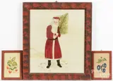 theorems to include one of Santa Claus by William Rank, oil on velvet, sold Jul 2026