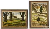 landscapes by Franz de Merlier, oil on canvas, sold Jul 2026