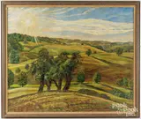 landscape by Franz de Merlier, oil on canvas, sold Jul 2026