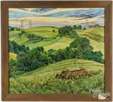 landscape by Franz de Merlier, oil on canvas, sold Jul 2026