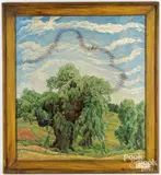 landscape by Franz de Merlier, oil on canvas, sold Jul 2026