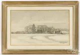 landscape study titled Warming Up by Barclay Rubincam, pencil, sold Jul 2026