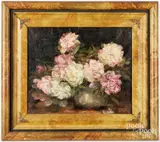 floral still life by Mary B. Leisz, oil on canvas, sold Jul 2026