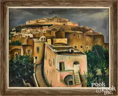 cityscape by Rudolf Jacobi, oil on canvas, offered Jun 2026