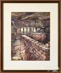 titled Window at Newgate by Andrew Nathaniel Wyeth, watercolor, sold Jun 2026