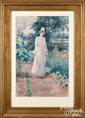 Gathering Radishes by Francis Day, watercolor, sold Jun 2026