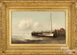coastal scene titled Old __ Hull Massachusetts by Wesley Webber, oil on canvas, sold Jun 2026