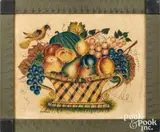 theorem of a basket of fruit by David Y. Ellinger, oil on velvet, sold Jun 2026