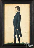 profile portrait of a young man by Jacob Maentel, watercolor, sold Jun 2026