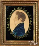 miniature portrait of a gentleman by Rufus Porter, ca. 1835, watercolor and pencil, sold Jun 2026