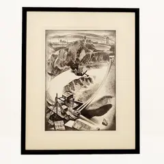 Open Mine (Crushed Rock), 1937 (Flint 148) by Louis Lozowick, Lithograph, sold Mar 2023