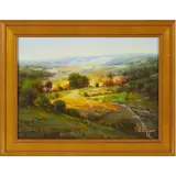 Untitled by Ignaz Epper, Oil on canvas 'Quiet Valley'signed l/r15 1/2in. x 11in. (39cm x 28cm)Framed 19in, sold Nov 2022