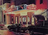 Bad Axe Theater, Michigan by Davis Cone, 1995, serigraph, sold Oct 2019