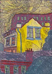 Hoboken by Robert Clarence, serigraph, sold Oct 2019