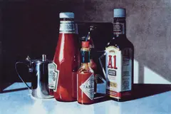 Sauces by Ralph Goings, 1993, serigraph, sold Oct 2019