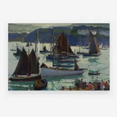 Morning, Douarnenez by Jonas Lie, 1929, oil on canvas, sold Oct 2019