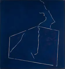Synthesis XVII by Jack Roth, 1981, acrylic on canvas, sold Nov 2019