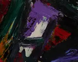 Untitled (II) by Edvins Strautmanis, acrylic on canvas (unstretched), sold Nov 2019