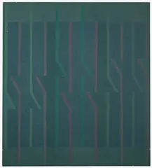 Blue Gothica by Michael Loew, 1964, oil on canvas, sold Nov 2019