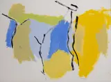 Untitled (V) by Jack Roth, 1982, acrylic on paper, sold Nov 2019