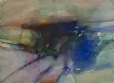 Untitled #254 by Michael Loew, 1973, watercolor on arches paper, sold Nov 2019