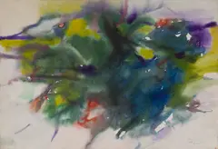 Untitled by Michael Loew, watercolor on arches paper, sold Nov 2019