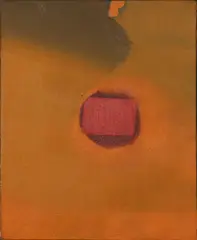 Red Presence by Frances Kornbluth, oil on canvas, sold Nov 2019