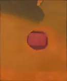 Red Presence by Frances Kornbluth, oil on canvas, sold Nov 2019