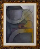 Study for wall piece by Rhonda Zwillinger, 1988/89, watercolor, sold Nov 2019