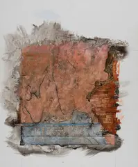 House of the Centaur by Robert Moskowitz, 1981, oil on canvas board, sold Nov 2019