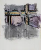 Village of the Mysteries by Robert Moskowitz, 1982, oil on canvas board, sold Nov 2019