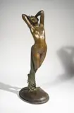Nocturne by Edouard Louis Collet, c. 1910, bronze with artist patina, sold Oct 2019