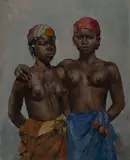 Untilted (Nude V) by Pál Fried, oil on canvas, sold Oct 2019