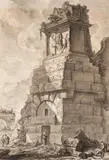 Veduta di un Sepolcro by Giovanni Battista Piranesi, etching, sold Dec 2019