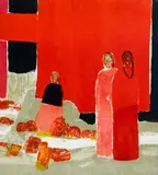 Les Mexicaines by Bernard Cathelin, lithograph in colors, sold Dec 2019