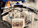 Central Park Winter (from Currier and Ives Series) by Salvador Dalí, 1971, lithograph in colors, sold Dec 2019
