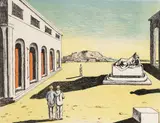 Ricordia D'Autunno by Giorgio de Chirico, 1969, lithograph in colors, sold Dec 2019