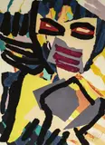 Masked Personage by Karel Appel, 1980, lithograph in colors, sold Dec 2019