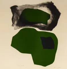 Untitled by Esteban Vicente, lithograph in colors, sold Dec 2019