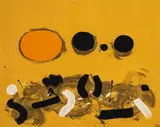 Orange Oval by Adolph Gottlieb, 1972, screenprint, sold Dec 2019