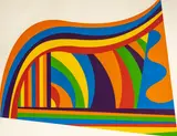 Arcs and Bands in Color by Sol LeWitt, 1999, screenprint in colors, sold Dec 2019