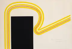 Conversation 1 by Dennis Hawkins, 1970, lithograph in colors, sold Dec 2019