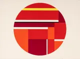 Red Tondo by Ilya Bolotowsky, 1979, screenprint in colors, sold Dec 2019