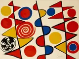 Pennants by Alexander Calder, 1965, Lithograph in colors on wove paper, sold Dec 2019