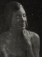 Capri by Carole Feuerman, 2016, silkscreen and diamond dust on 2 ply rising museum board paper, sold Dec 2019
