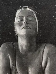 Catalina by Carole Feuerman, 2016, silkscreen and diamond dust on 2 ply rising museum board paper, sold Dec 2019