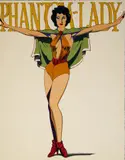 Phantom Lady (Black) by Mel Ramos, 1990, screenprint on paper, sold Dec 2019