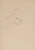 Femme, les yeux baisses by Henri de Toulouse-Lautrec, graphite on paper, sold Feb 2020