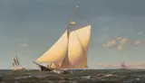 Untitled (Ships) by Warren Sheppard, 1876, oil on canvas, sold Feb 2020