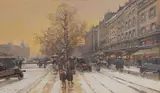 Quai de l'Hôtel de Ville by Eugène Galien-Laloue, gouache on paper, sold Feb 2020